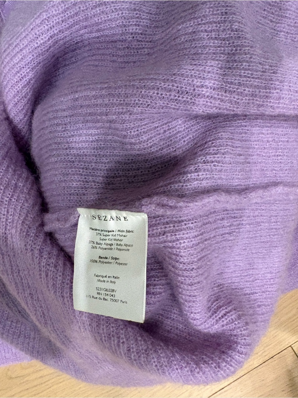 Sezane V-Neck Knit Cardigan Sweater - Picture 4 of 6